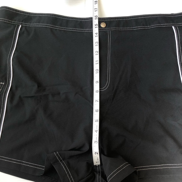 NWT Free Country Women’s Plus Size Swim Board Shorts, Swimsuit bottom black, 2X - Picture 14 of 16